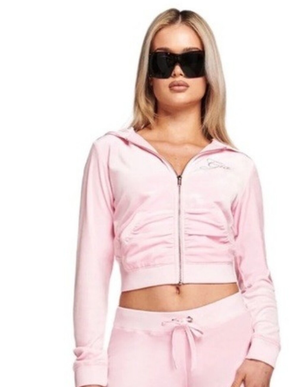 I AM GIA Kameron Velour Track Jacket XS y2k